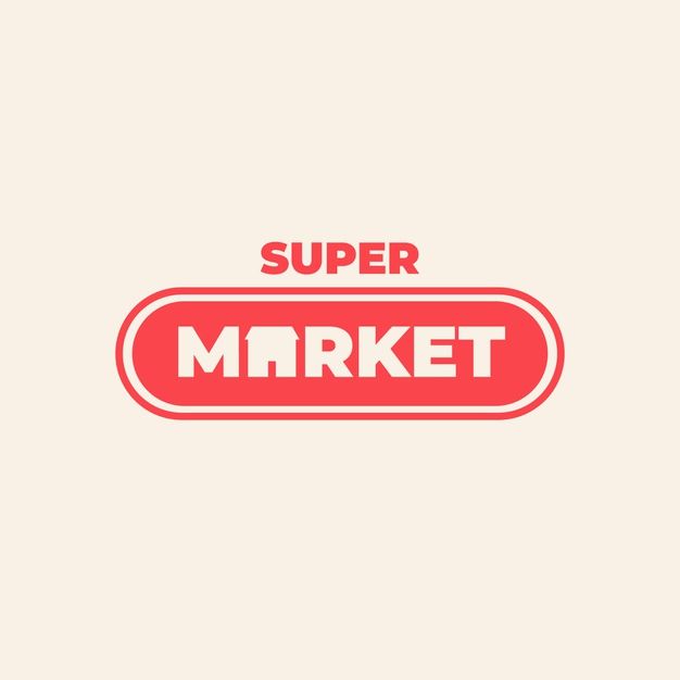 Corporate supermarket logo concept Free ... | Free Vector #Freepik #freevector #logo Supermarket Logo, D Company, Logo Icons, ? Logo, Bear Logo, Logo Design, Graphic Design, Vector Freepik, Logo Concept