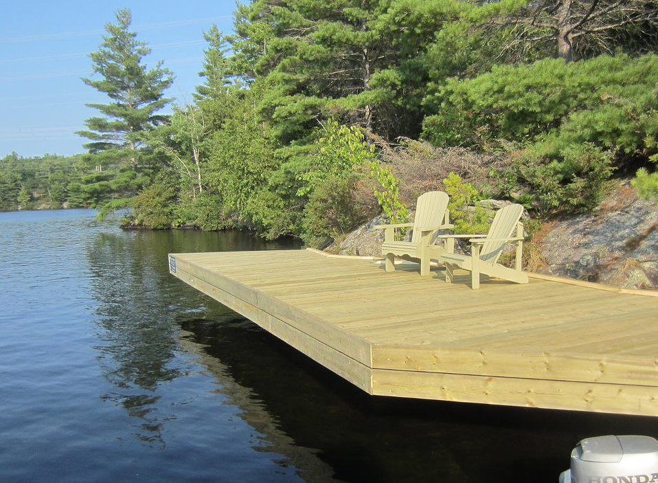 Dock On A Rock GALLERY Lake landscaping, Front yard