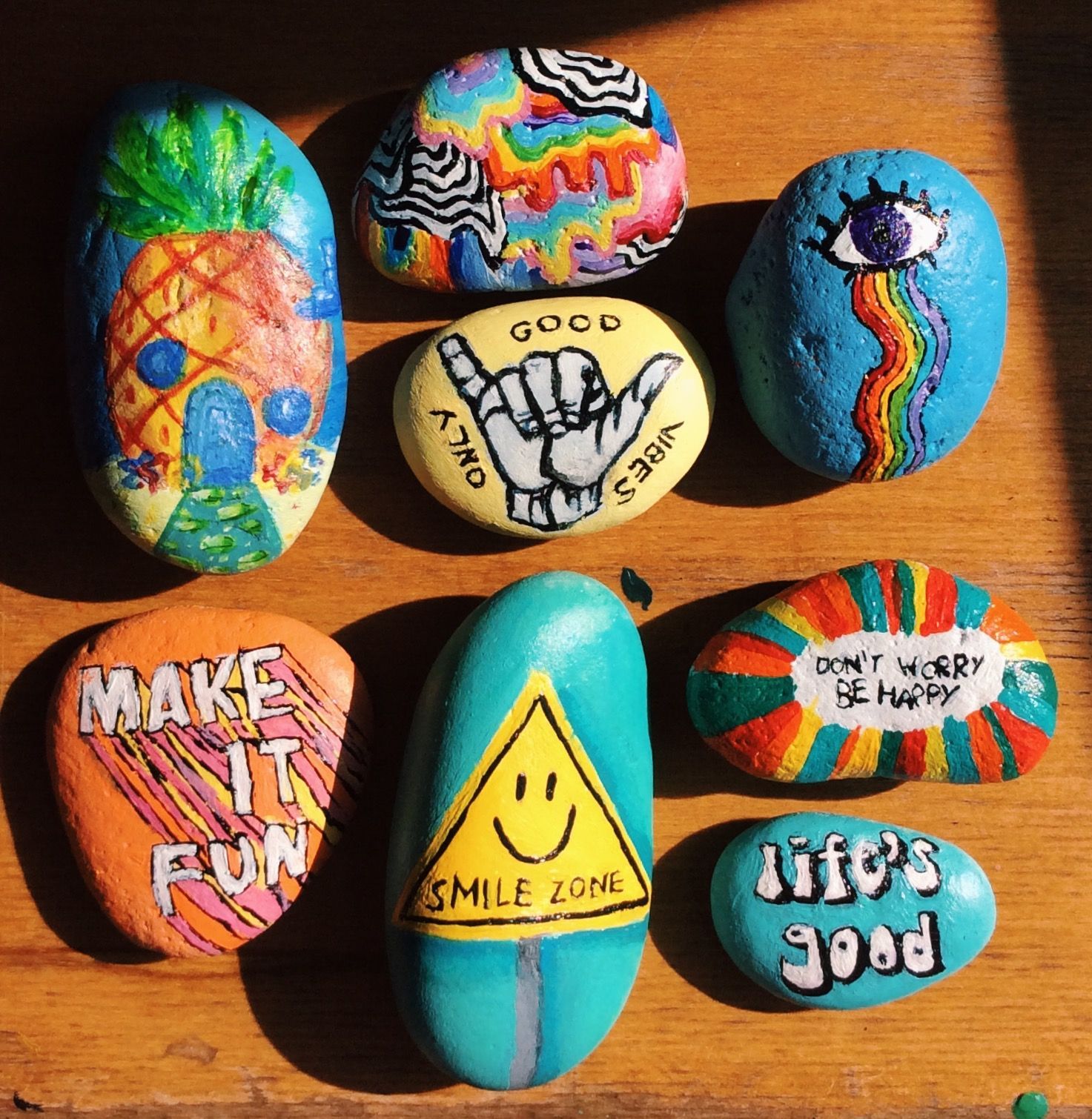 einfache ideen malen originelle steine steinen verzieren #chalk #paint #pa | Painted rocks kids, Rock painting ideas easy, Rock crafts