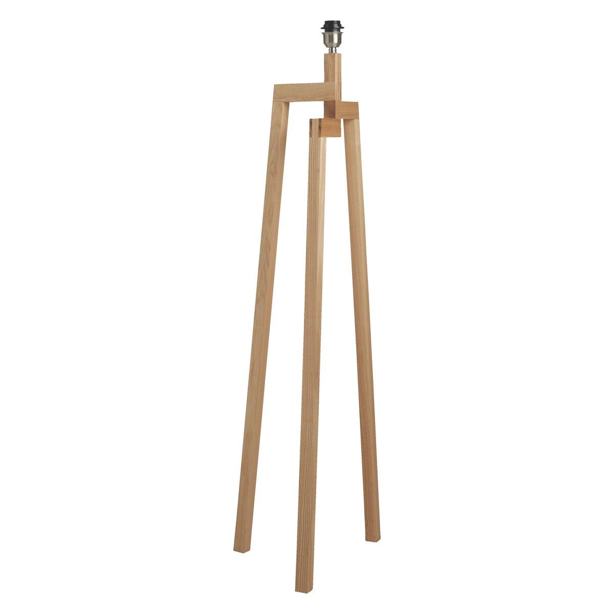 DYLAN BASE Ash wooden floor lamp DYLAN Ash wood table lamp with white
