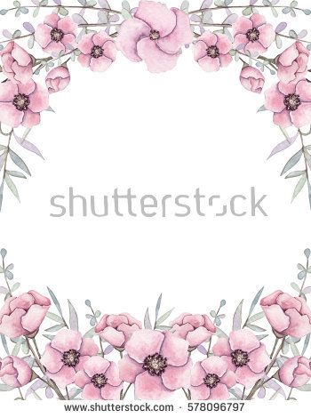 Floral Frame With Little Flowers In Pastel Colors フリーイラスト イラスト フリー Floral Frame With Little Flowers In Pastel Colors フリーイラスト イラスト フリー