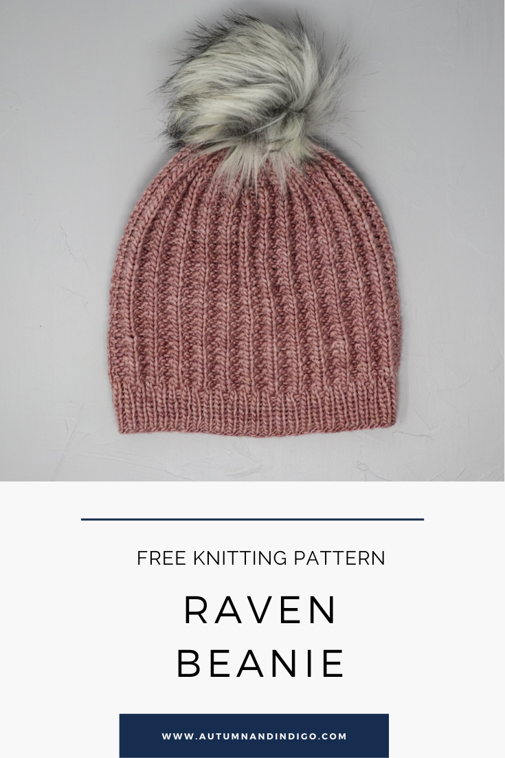 FREE KNITTING PATTERN RAVEN DK BEANIE Beanie knitting patterns free