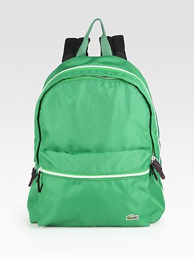 lacoste green backpack