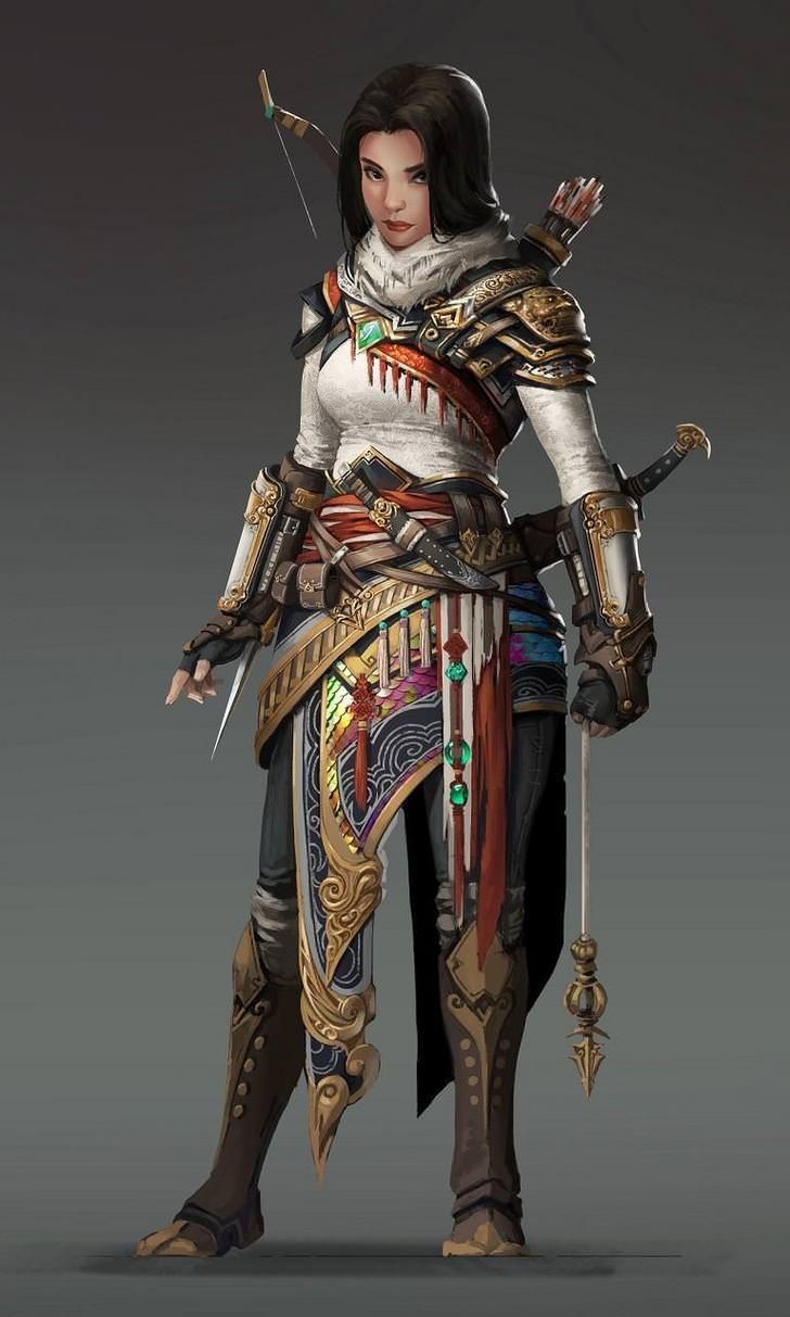 99 D&D Female Character Art Pieces (no boobplate or stab-friendly midriffs)