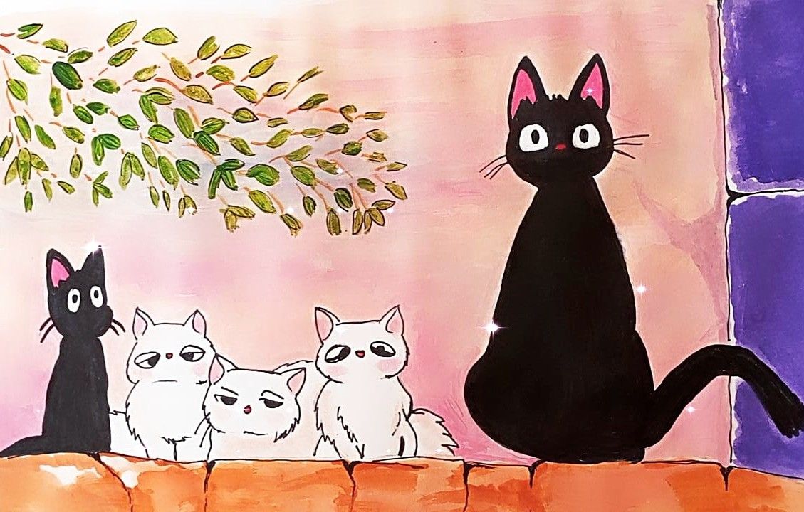 images Easy Studio Ghibli Scenes To Paint studio ghibli scene acrylic painting
