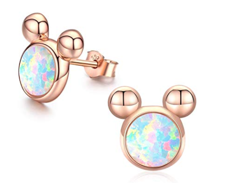 Opal Halo Diamond Earrings 14k Rose Gold Setting Price Halo Diamond Earrings Opal