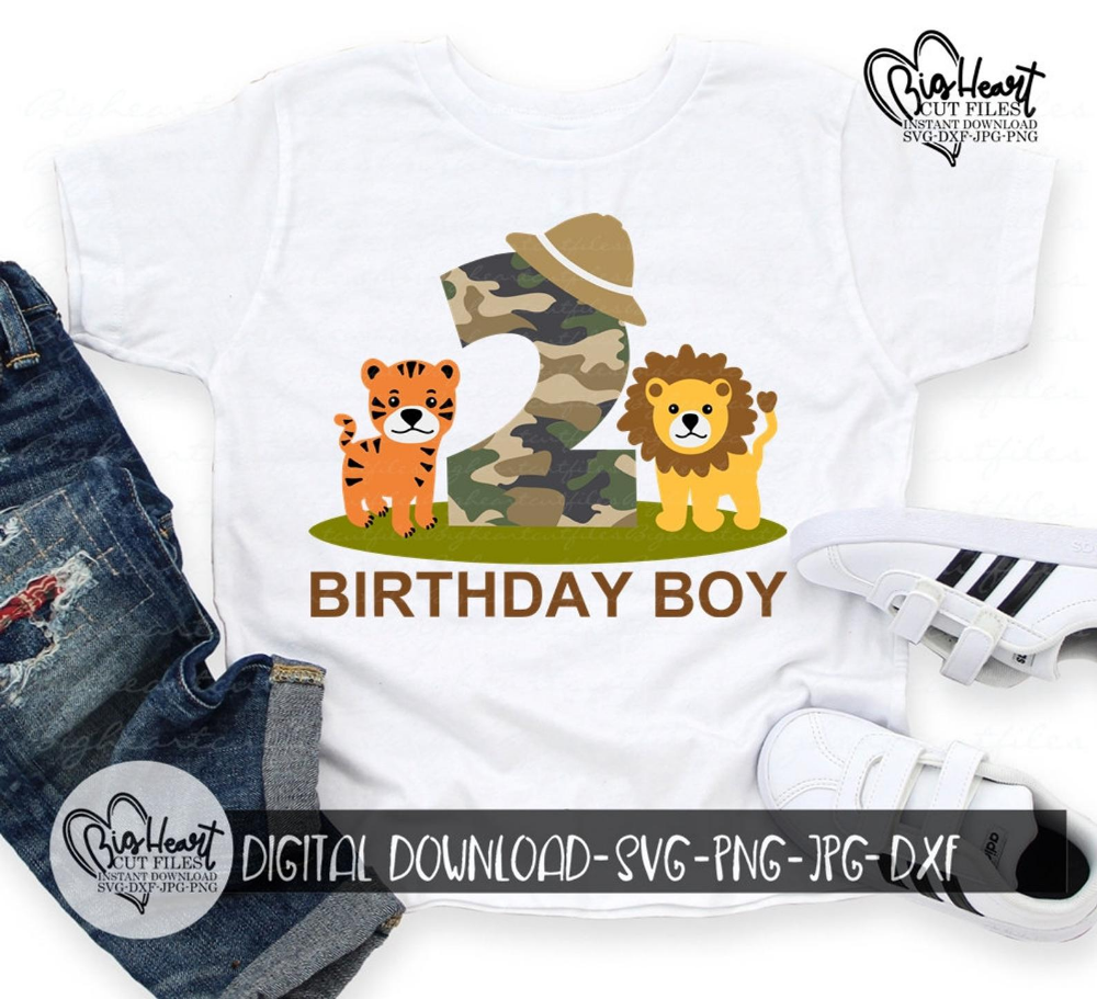 Download Safari Jungle 2nd Birthday Boy Svg Png Jpg Dxf Lion Tiger Etsy In 2021 2nd Birthday Boys 1st Boy Birthday Boy Birthday