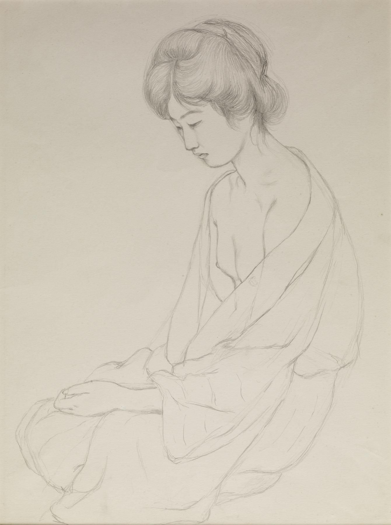 Hashiguchi_Goyo__Tsuru_Nakatani_after_the_Bath_(Obverse);_Tsuru Hashiguchi_Goyo__Tsuru_Nakatani_after_the_Bath_(Obverse);_Tsuru