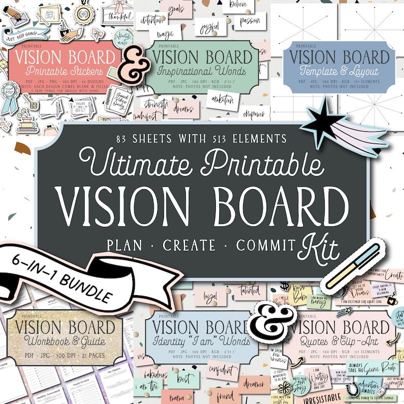 89 Epic Vision Board Ideas & Examples for Adults in 2024