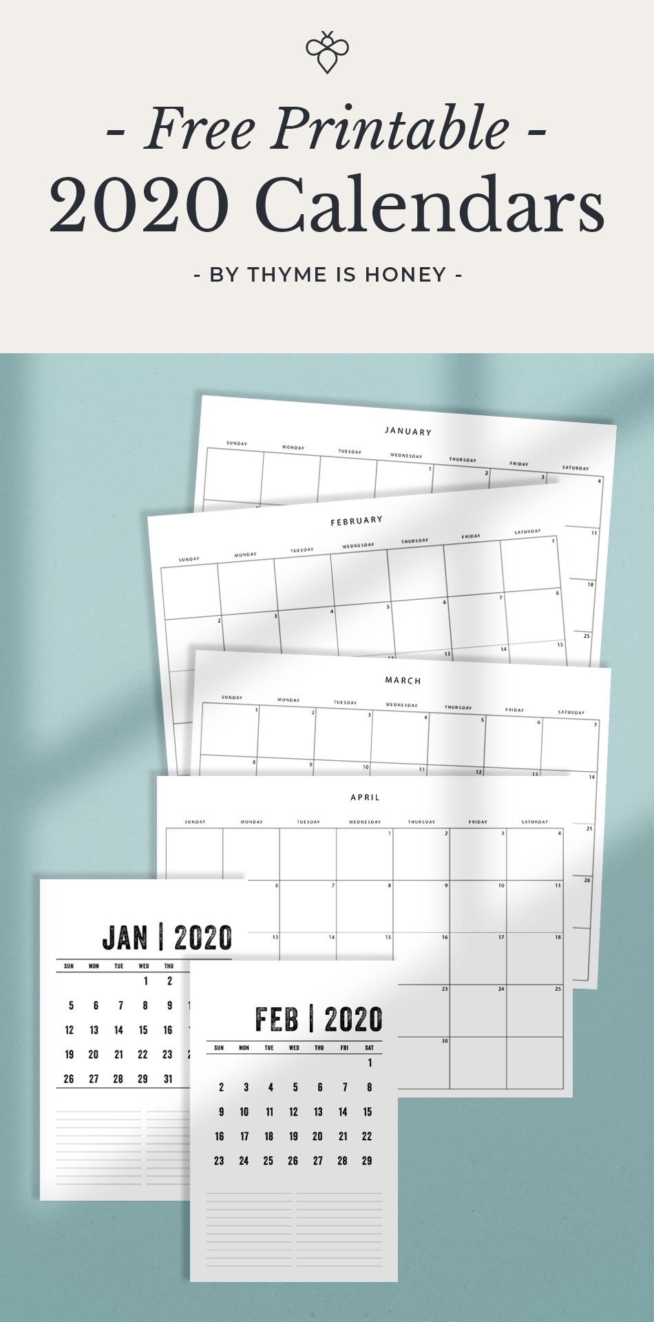 Incredible Printable 5.5 X 8 Calanders | Minimalist calendar, Free