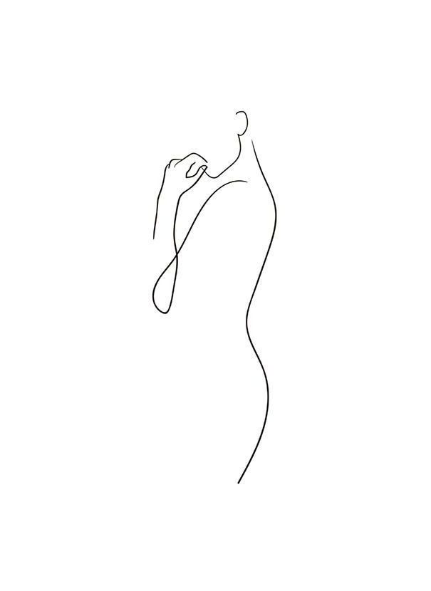 minimalist line art body minimalist line art body