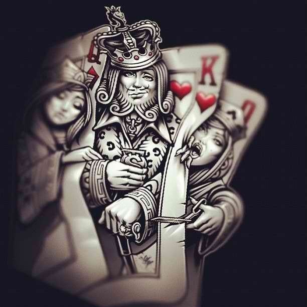 RealG4Life Playing Card Tattoos, Playing Cards Art, Og Abel Art, Card
