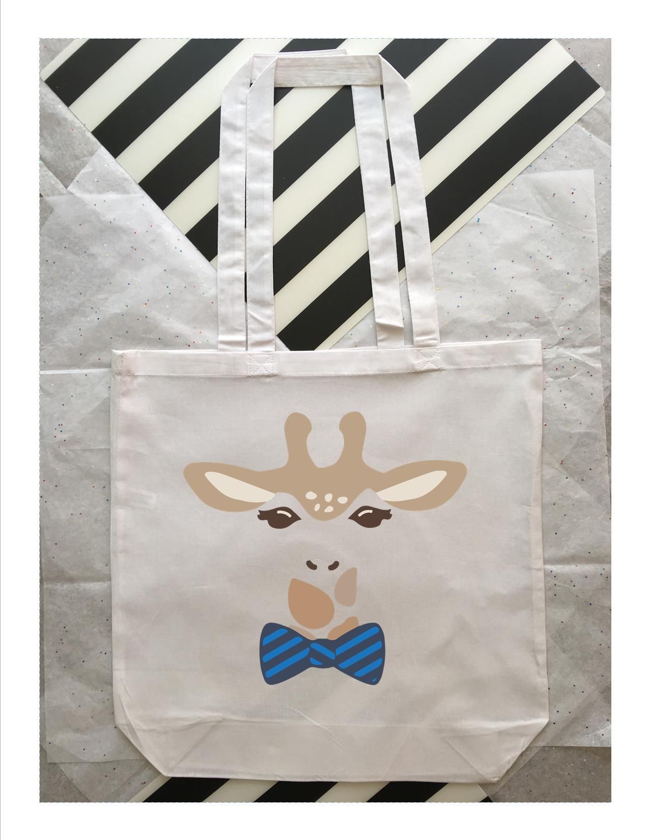 Custom Cute Boy Giraffe Tote Bag Kids Bags Personalized Childrens Birthday Gifts Book For Tote Bag Cute Kids Bags