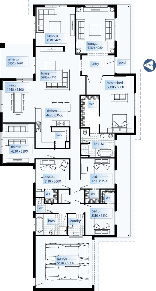 Floor Plan Friday: Wide traditional homestead layout