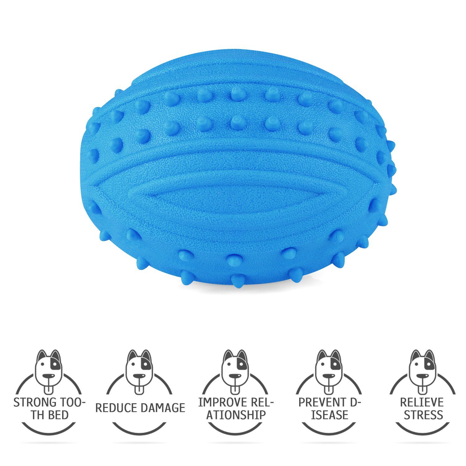 Baodatui Dog Toys Balls Dog Squeak Chew Ball Toys Durable Dog