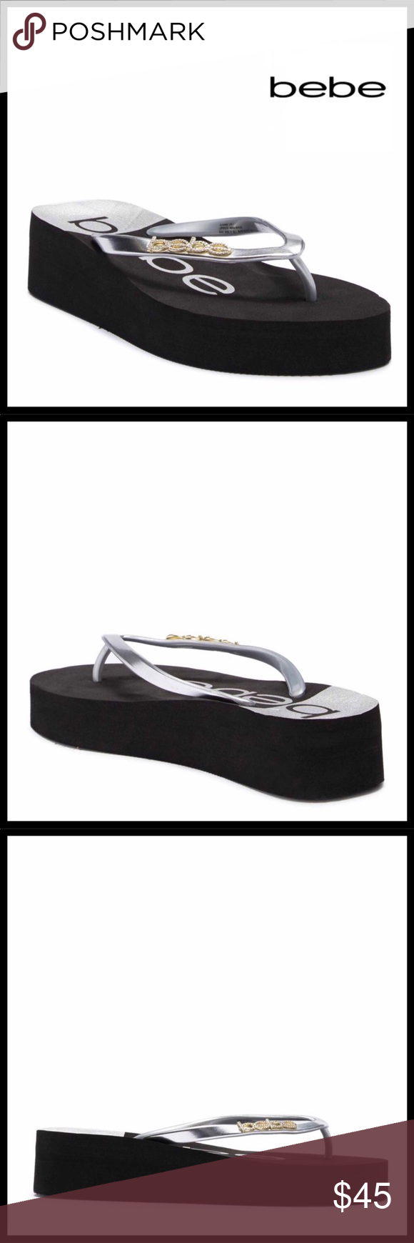 bebe platform sandals