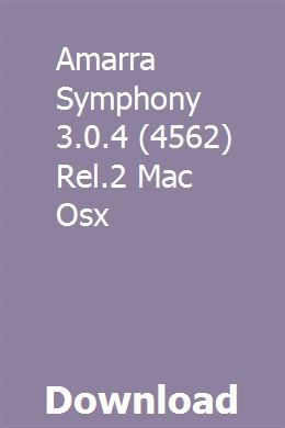 amarra symphony irc manual amarra symphony irc manual