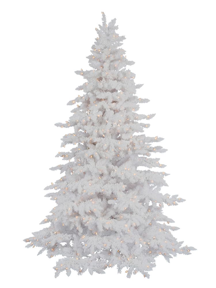 A White Flocked Christmas Tree Is Perfect For Florida Celebrations Flocked White Spruce Artificial Christmas Tree With 450 Led Warm Lights Stand
