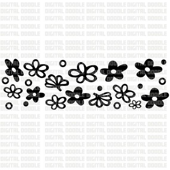 Download Vintage Pyrex Spring Blossom SVG Crazy Daisy SVG Clip Art Vector Digital Download Personal Use ...