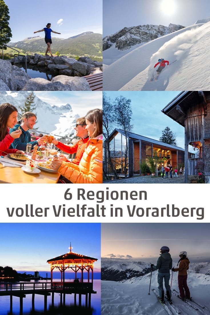 6 Regionen in Vorarlberg in 2020 Urlaub, Österreich urlaub, Hochgebirge