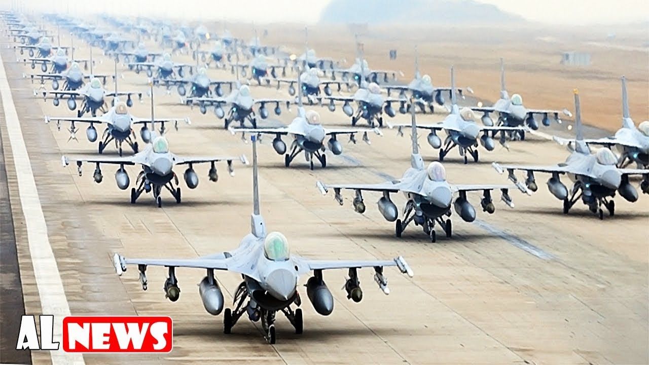 Massive U S Air Force F 16 Aircraft Elephant Walk Elephant Walk Air Force Usaf Massive U S Air Force F 16 Aircraft Elephant Walk Elephant Walk Air Force Usaf