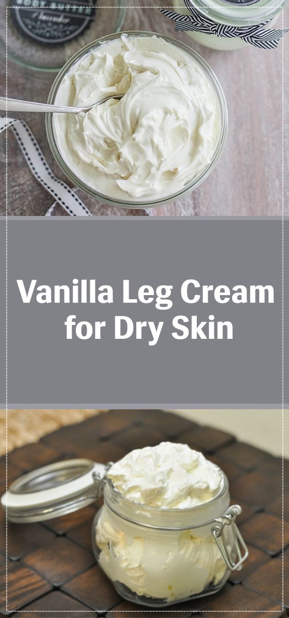 Homemade Vanilla Leg Cream for Dry Skin - Cold Winter Days
