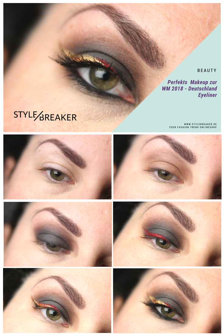 Das Perfekte Wm 2018 Makeup Deutschland Eyeliner Wm Wmmakeup Look Wmdeutschland Deutschland Eyeliner Deutschlandflagge Make Up Eyeliner Kosmetik