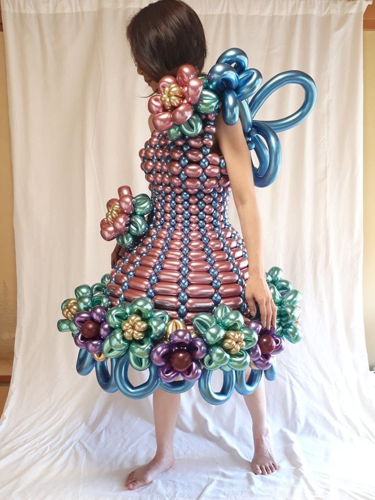 balloon hands for long frocks