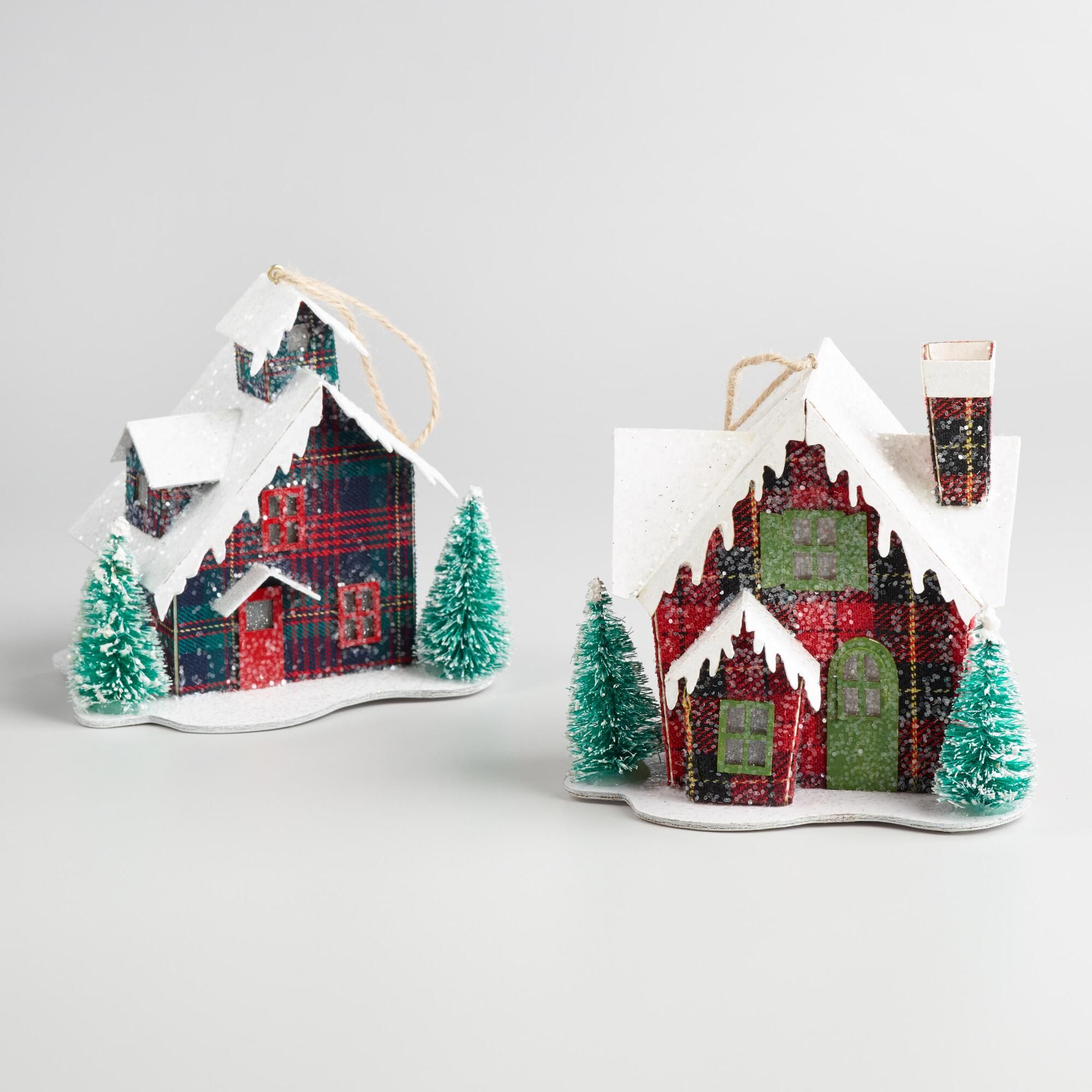 Our Plaid House Ornaments Have An Old World Charm With A Our Plaid House Ornaments Have An Old World Charm With A