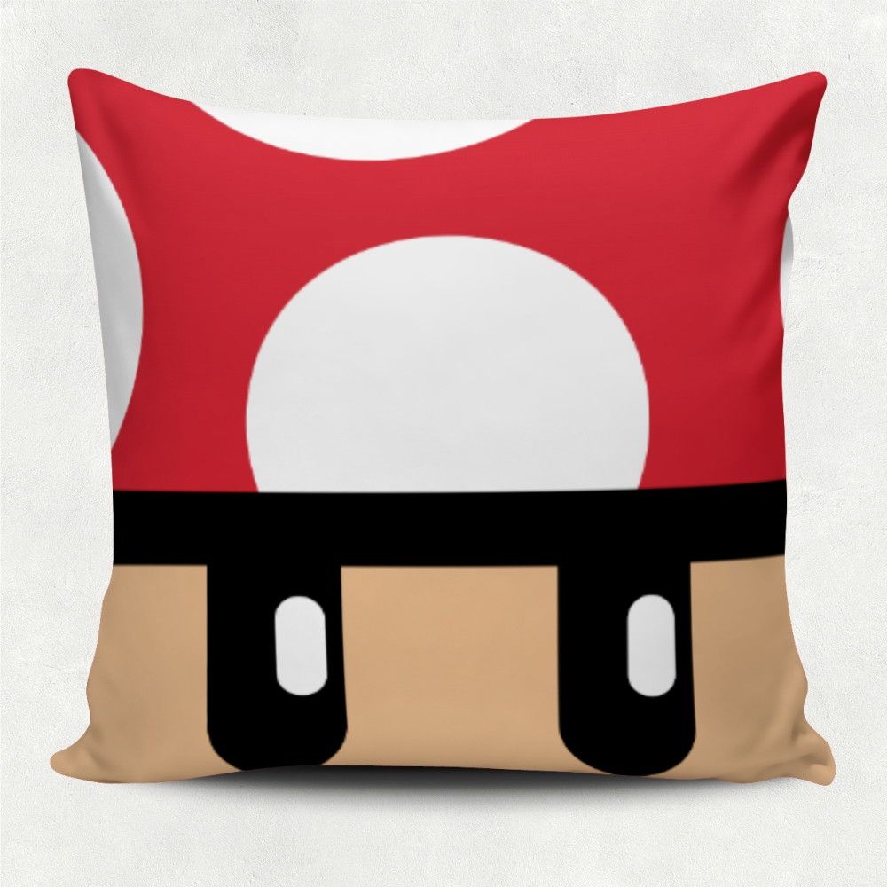 4 Capas de Almofada 100% Poliéster de Alta Gramatura, Verso Preto com frente Estampada. A estampa não borra, não racha e tem "toque zero", super resistente à lavagens. o Tamanho Aproximado é de 37 cm x 37 cm, com zíper. Não acompanha o Enchimento, que é vendido separadamente, Segue Link: http:/... Super Mario Bros, Luigi, Mario Characters, Fictional Characters, Toque, Geek Decor, Bold Stripes, Throw Pillows, Block Prints