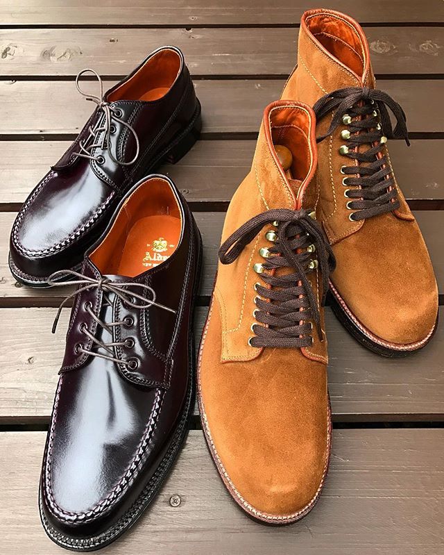 Even Though The Best Fitting Bespoke Shoes Are Gotten Alden Might Be Unchangable Must Buy Footwear Left Is Unique R Dress Shoes Men Oxford Shoes Dress Shoes