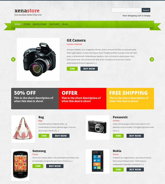 free ecommerce wp themes