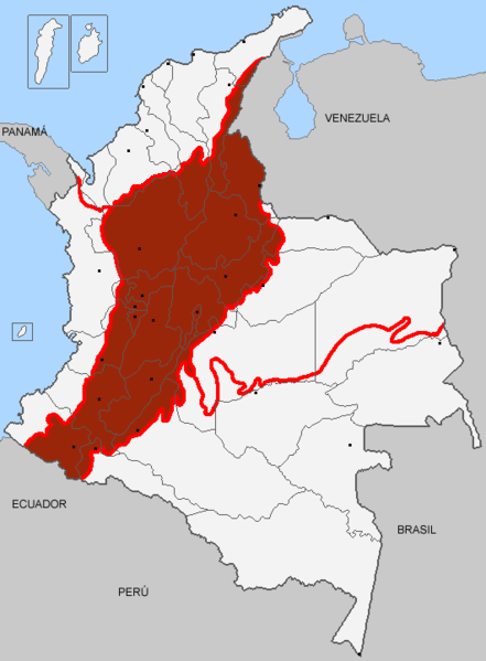 UBICACION GEOGRAFICA REGION ANDINA | Regiones, Colombia, Cuenca ...