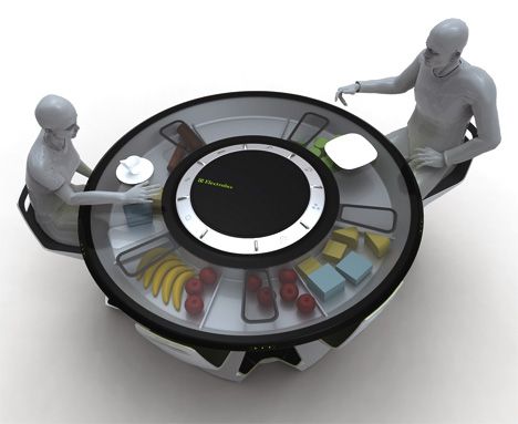 Petr Kubik S Electrolux Futuristic Dining Table Concept Is A