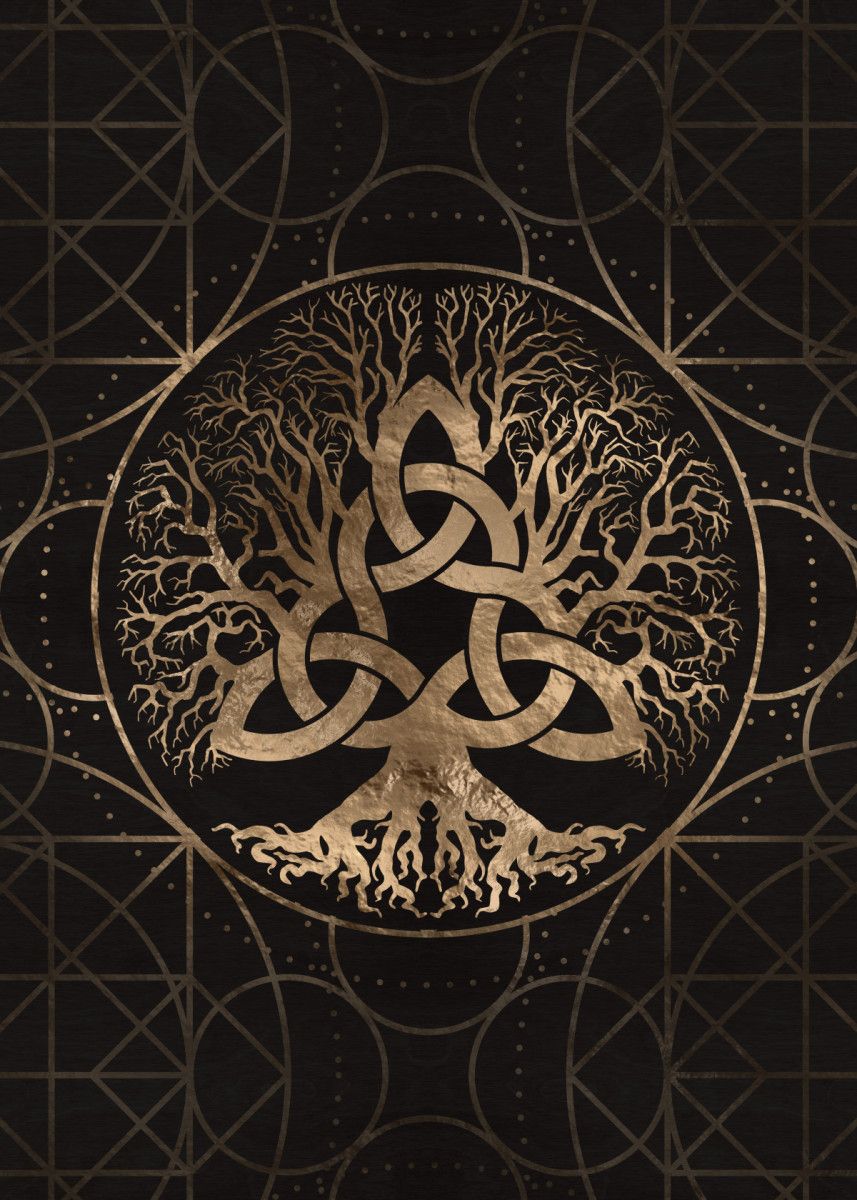 'Tree of life Yggdrasil' Poster Print by Lioudmila 'Tree of life Yggdrasil' Poster Print by Lioudmila