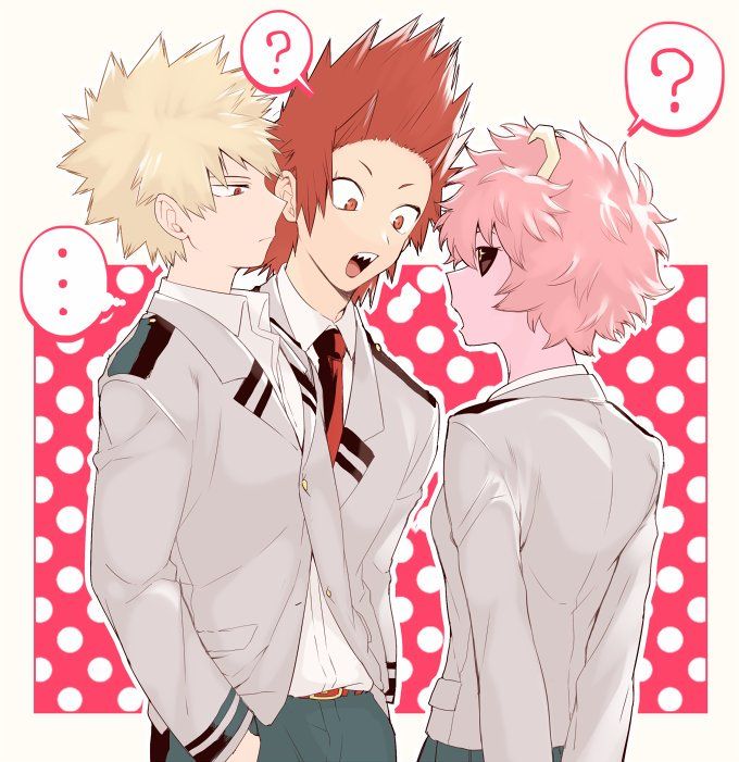 Boku no Hero Academia || Katsuki Bakugou, Kirishima Eijirou, Mina