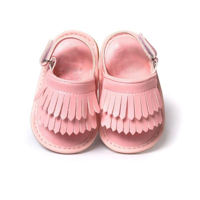 Toddler Girl Newborn Beach Sandals Summer Leather Moccasin Shoes Prewalker 2018