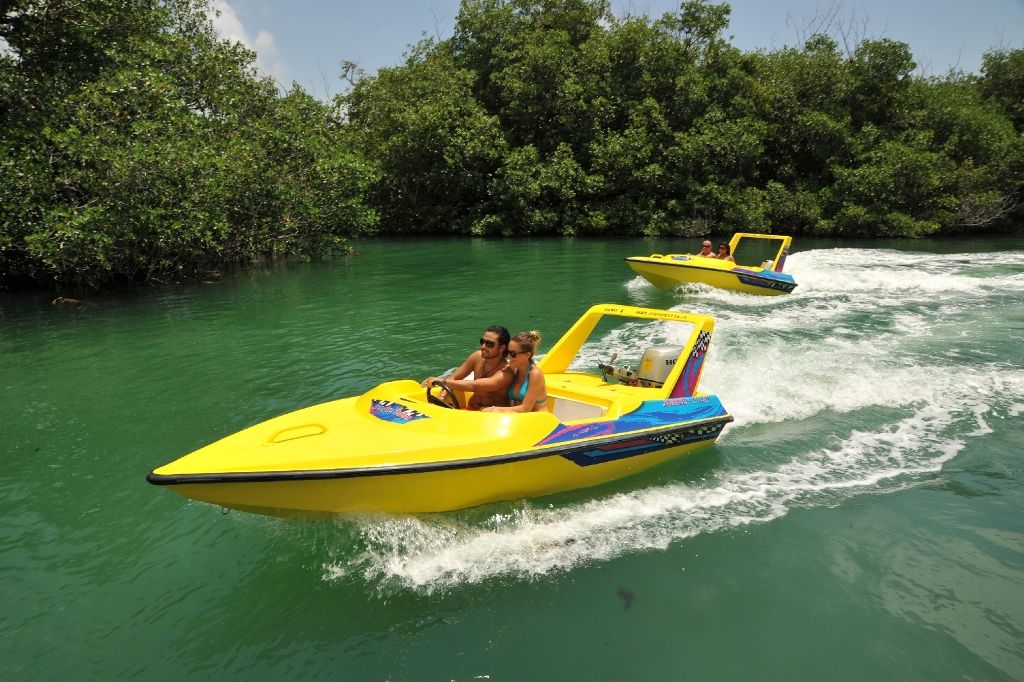 cancun speed boat jungle tour