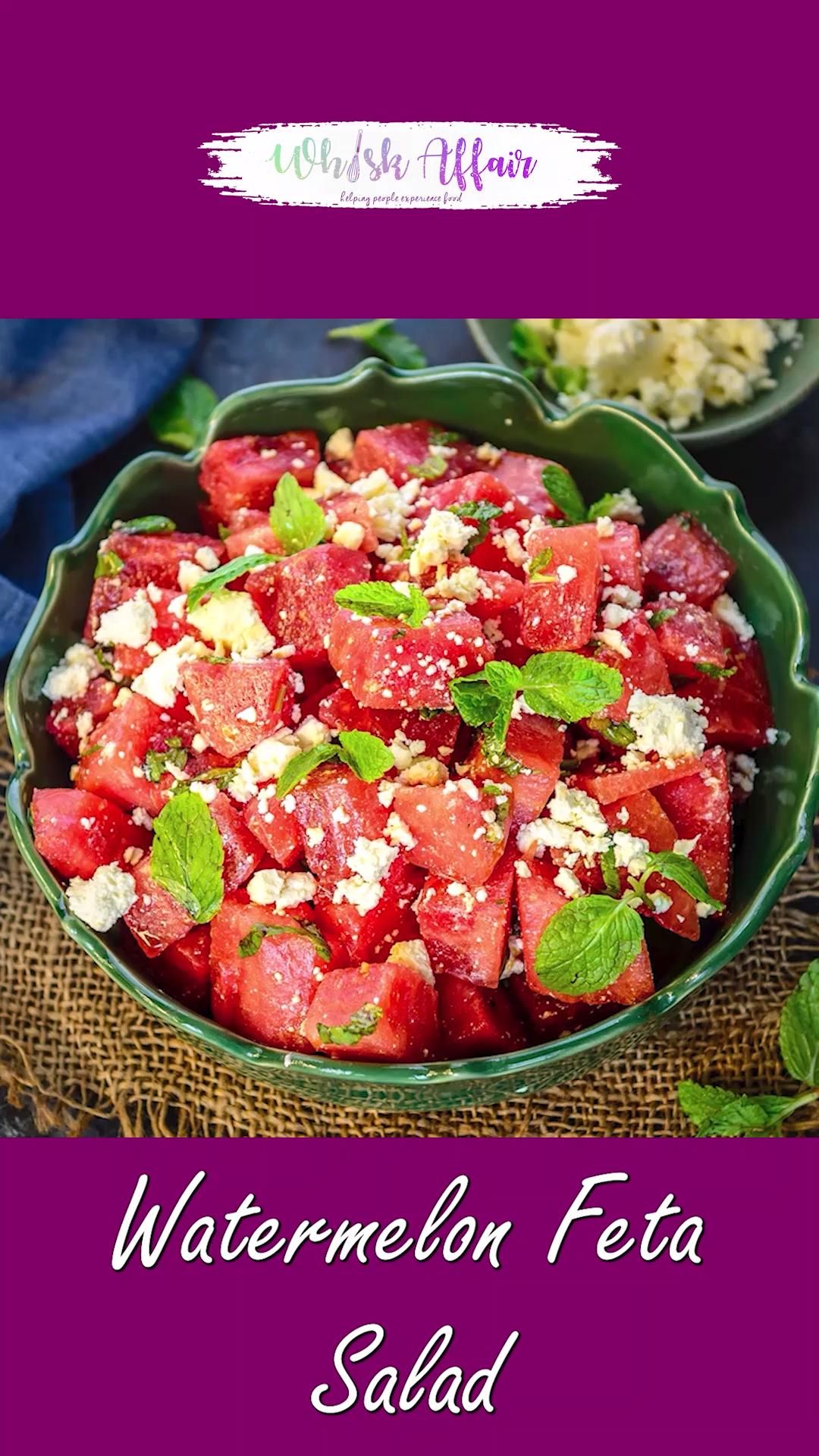Watermelon Feta Salad Video Recipe Watermelon Feta Salad Video Recipe