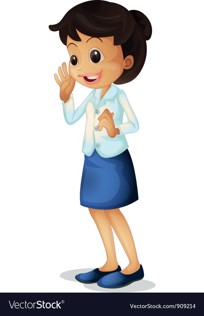 Download Teacher on white vector image on | ผู้หญิง, อาชีพ