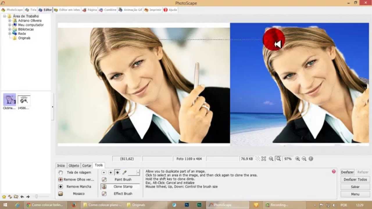 como colocar plano de fundo em foto no photoscape photos como fazer flyer no photoscape