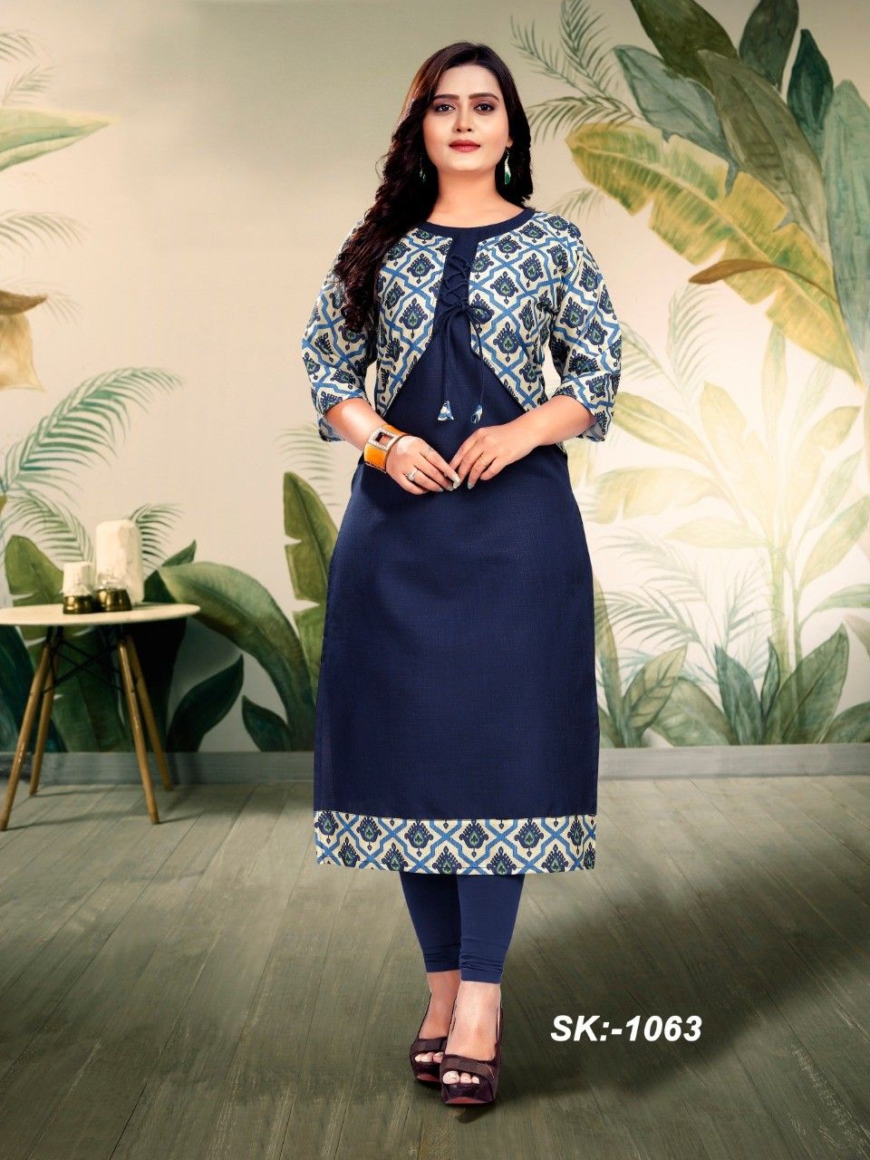 sk enterprise launches new exclusive jacket kurti frock for women long kurti designs kurti with jacket
