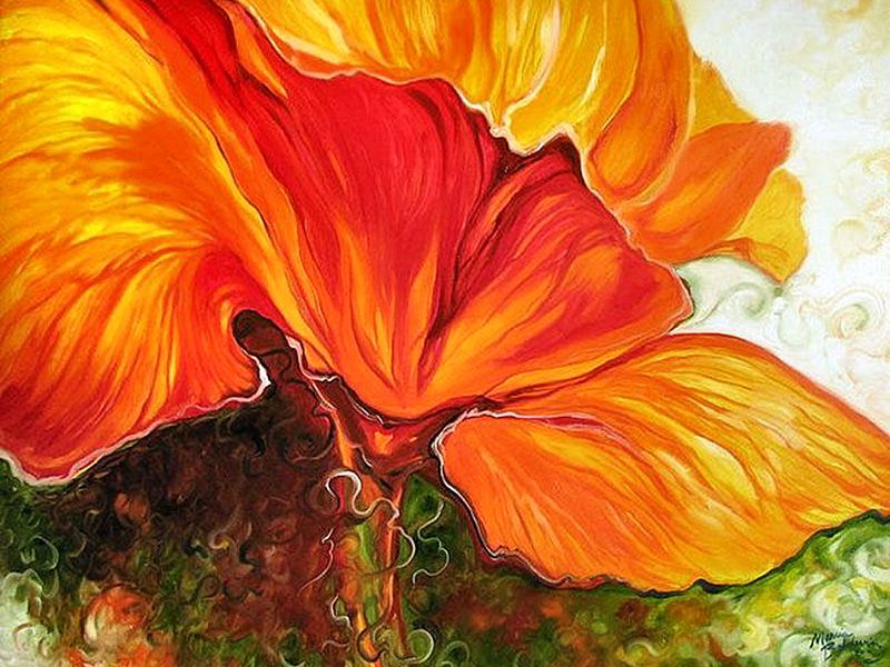 poppy flower painting famous