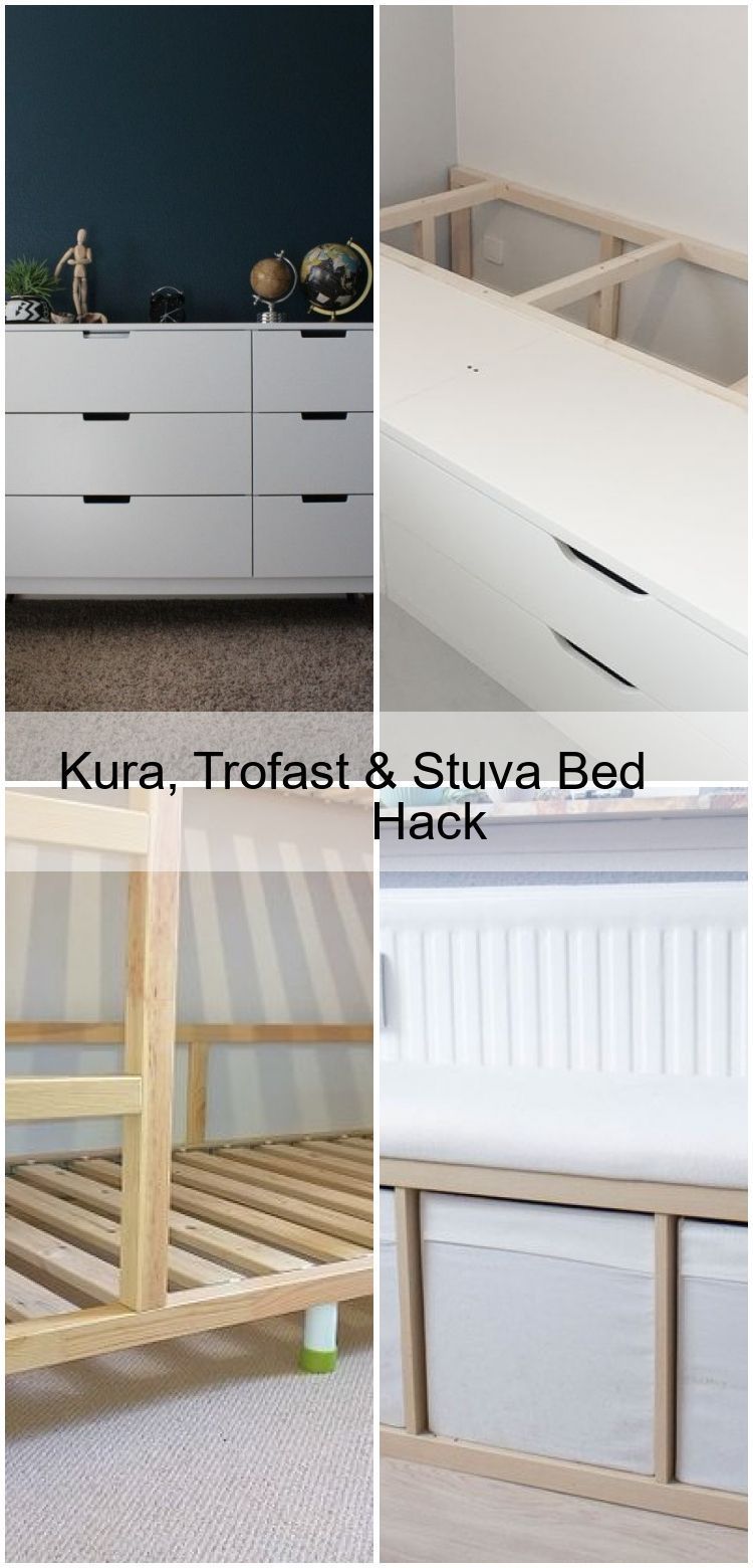Kura, Faithful & Stuva Bed Hack in 2020 | Ikea bed, Ikea bed IKEA Hack: Valje Regal & Ikea Möbel streichen | Moebel