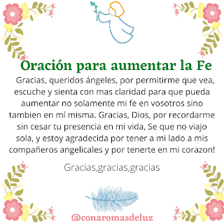 El Blog De Rita Con Aromas De Luz Oracion Para Aumentar La Fe Oraciones Oraciones Catolicas Oraciones Poderosas