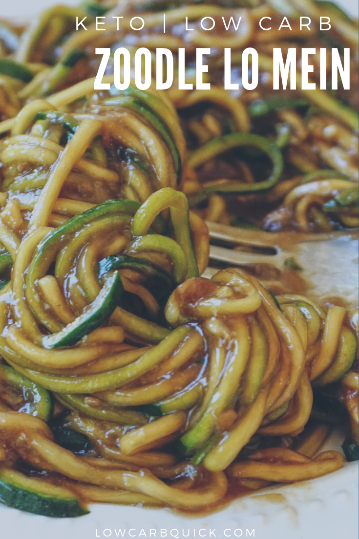Keto Zoodle Lo Mein Stir Fry — LOW CARB QUICK