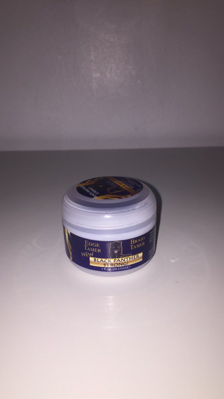 Black Panther Strong Edge and Braid Control Pomade Braids, Black