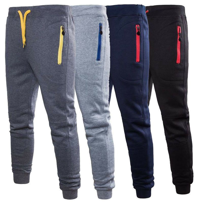 Men Sport Pants Long Trousers Tracksuit Fitness Workout Joggers Gym Sweatpants