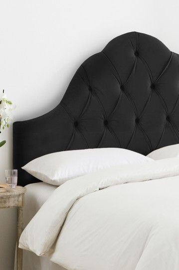 High Arch Tufted Headboard Velvet Black To Live In 2018 High Arch Tufted Headboard Velvet Black