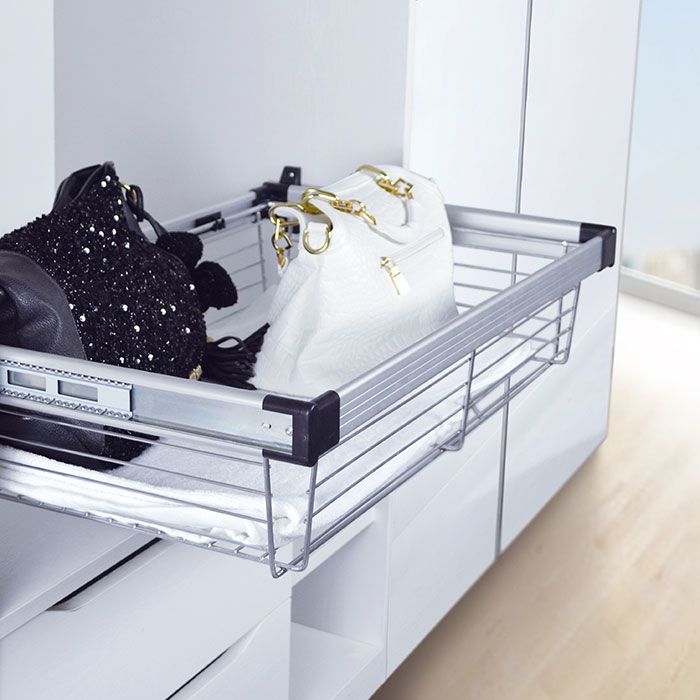 Pull Out Wire Closet Basket Venace Products Baskets Pull Out Wire Closet Basket